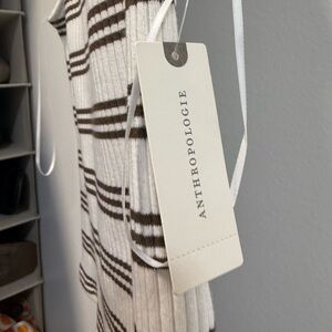 NWT Women’s Maeve Mock Neck by Anthropologie Sleeveless Striped Top Size XS